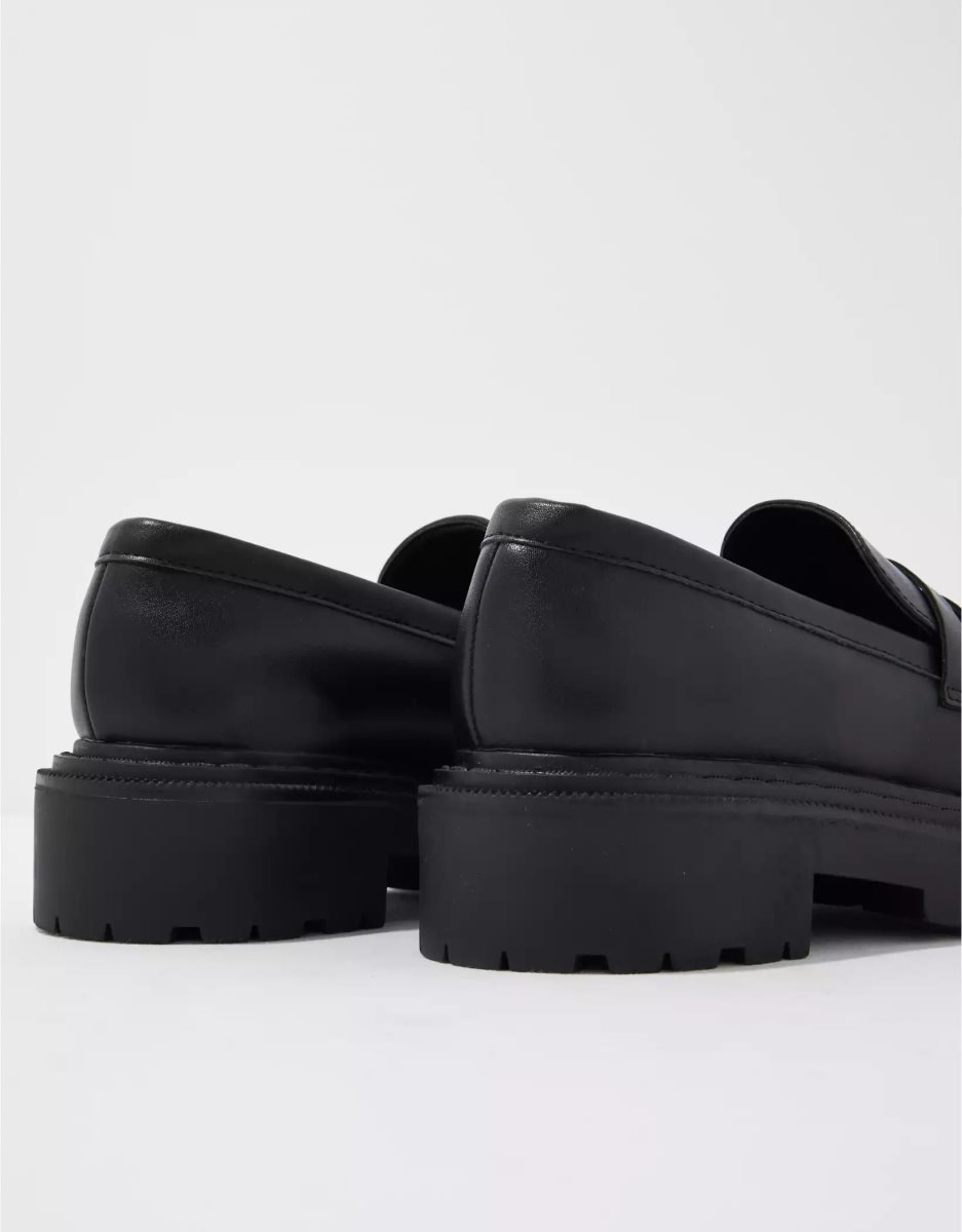 Loafers American Eagle AE Chunky Lug Noir Femme | UUY-89533106